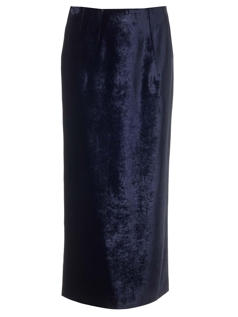 fendi velvet pencil skirt