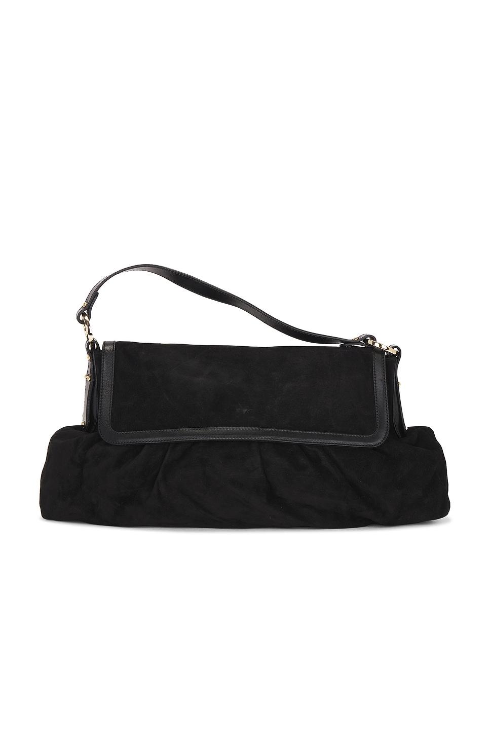 fendi vintage suede chef shoulder bag