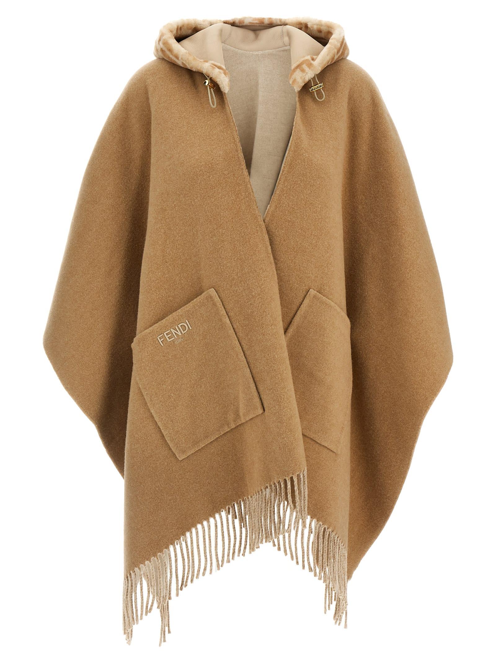 fendi wo/ws poncho