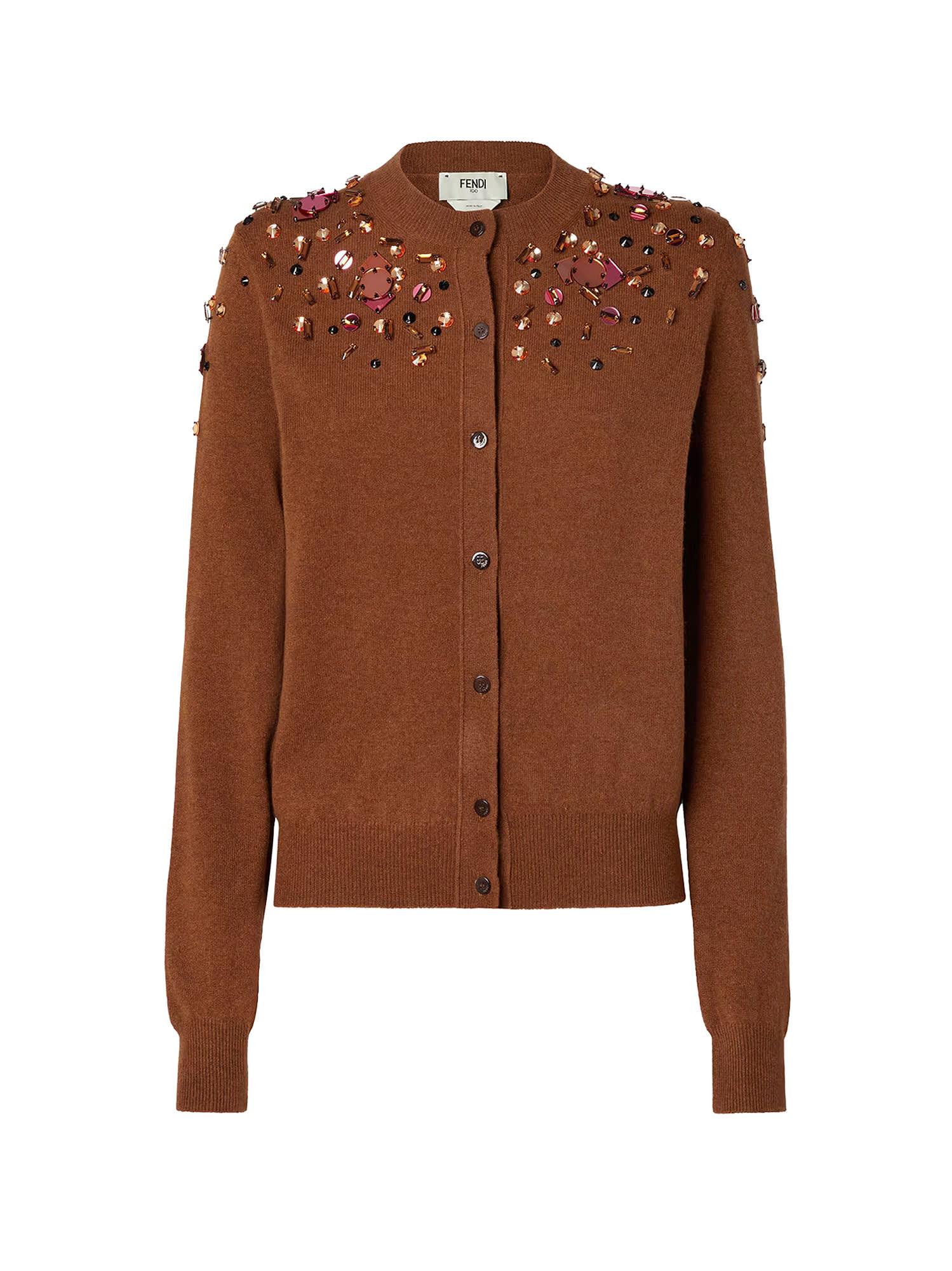 fendi wool and cashmere cardigan