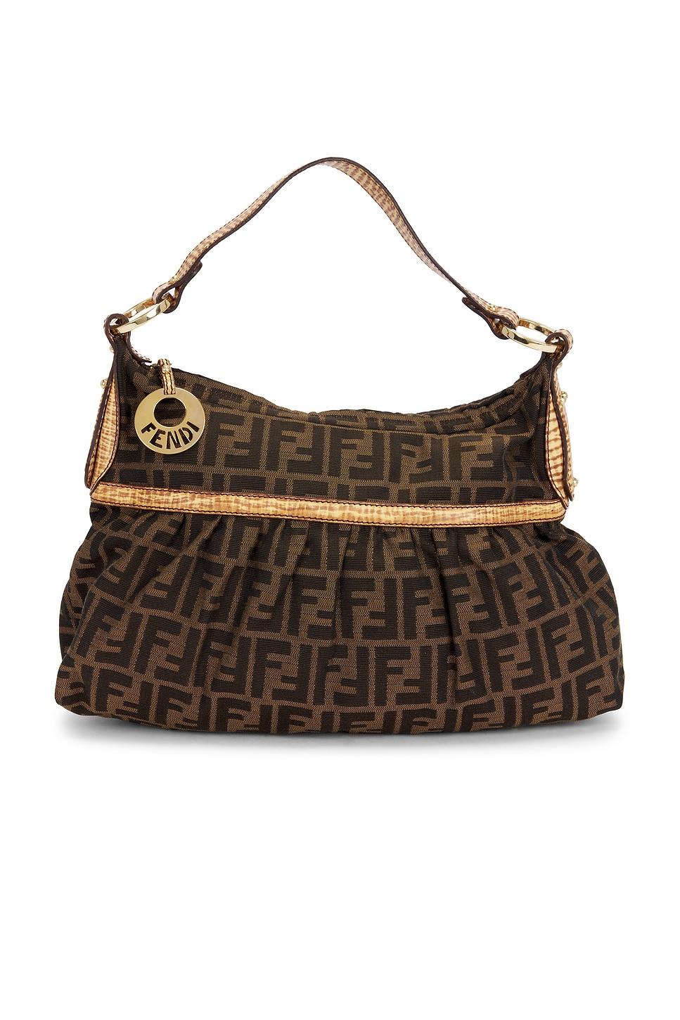 fendi zucca chef shoulder bag