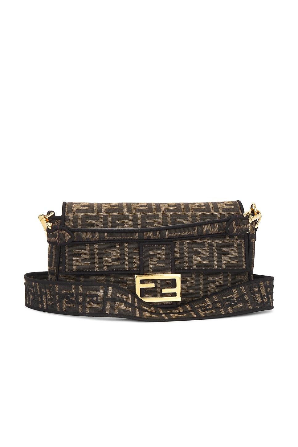 fendi zucca ff 1974 baguette shoulder bag