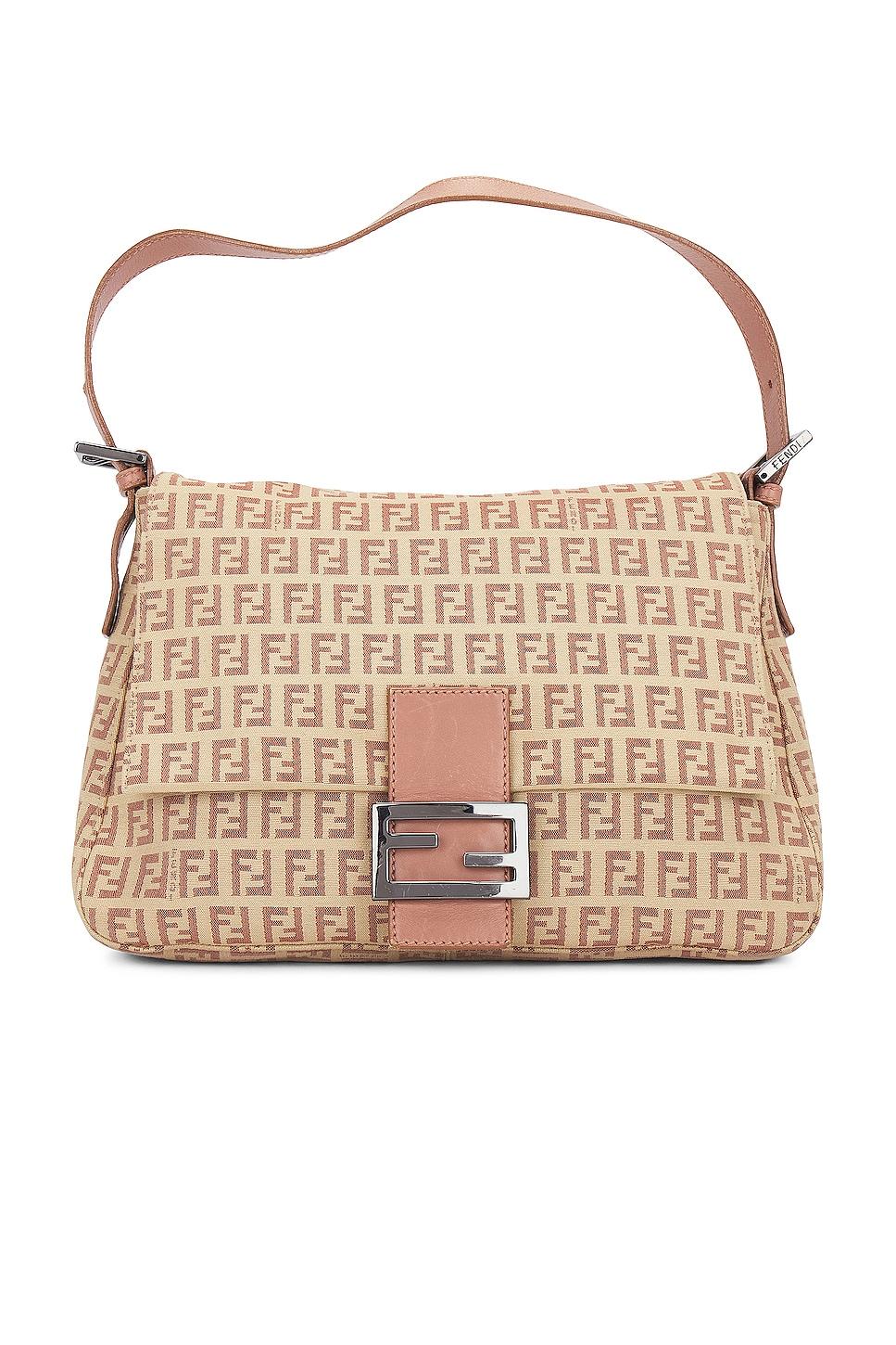 fendi zucchino mama baguette shoulder bag