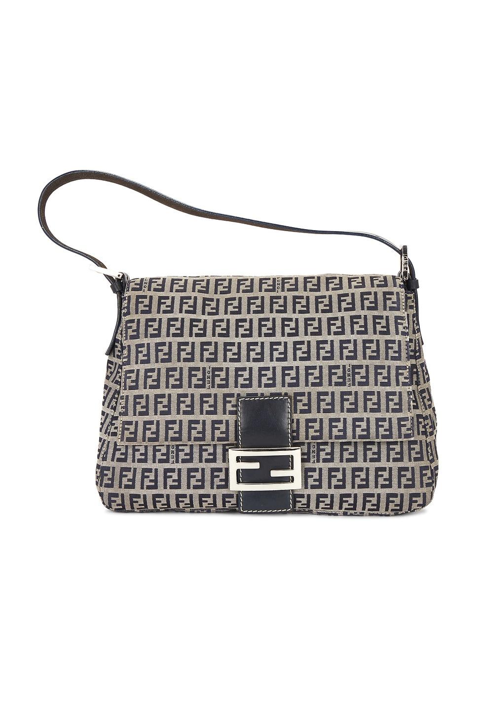 fendi zucchino mama baguette shoulder bag