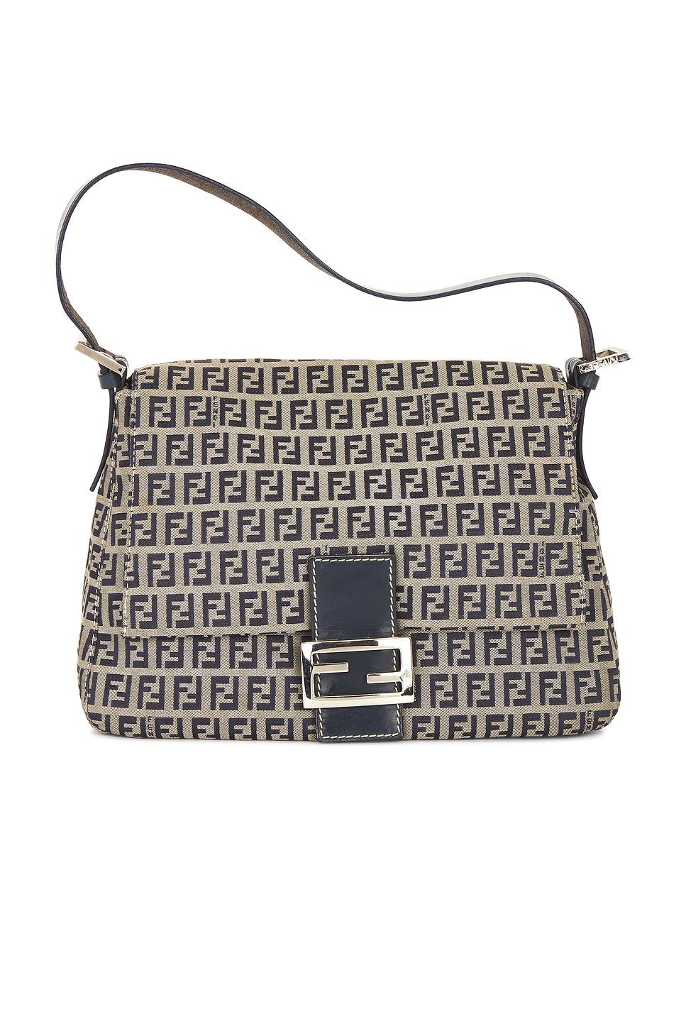 fendi zucchino mama baguette shoulder bag