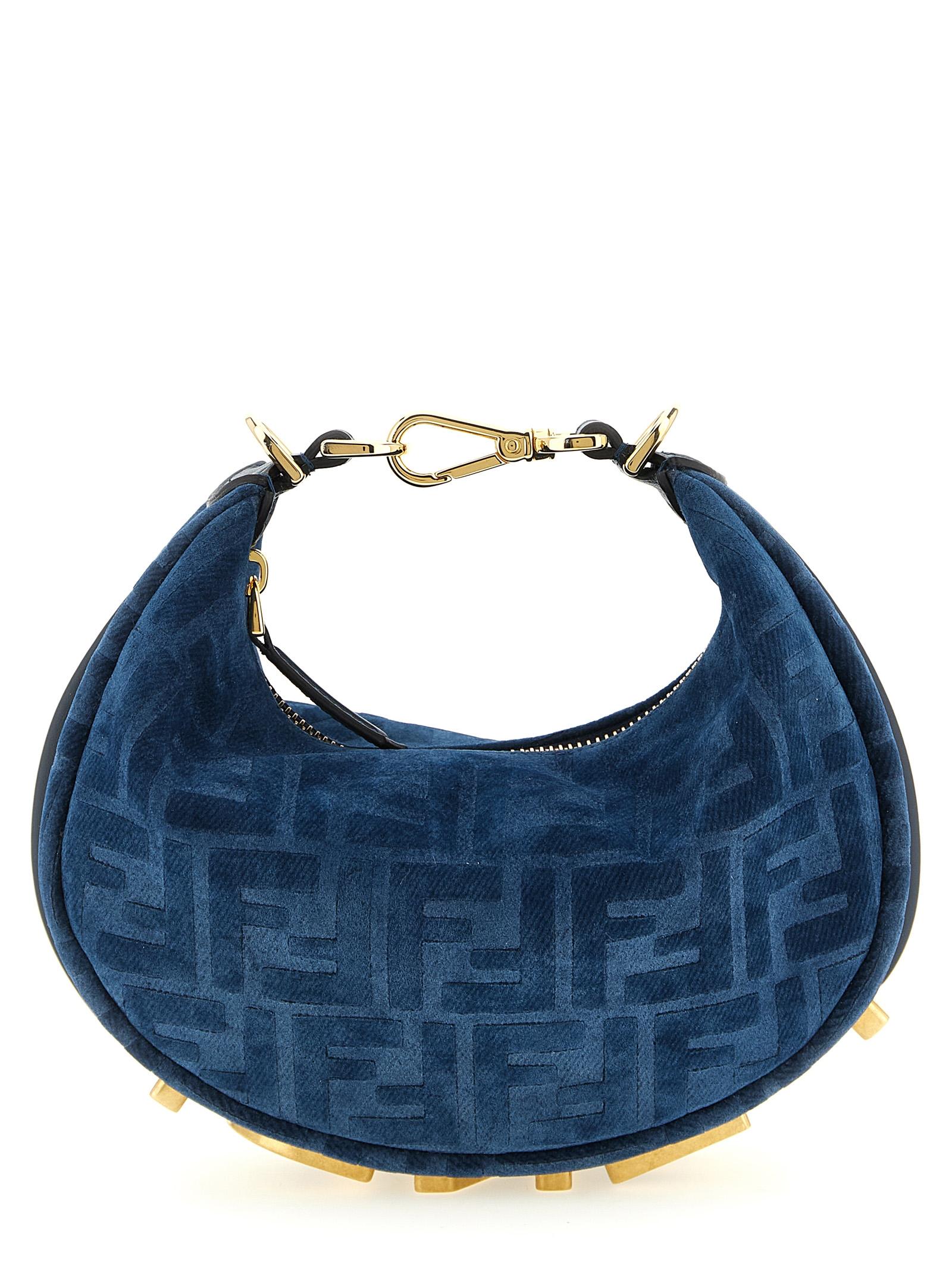 fendigraphy mini handbag blue hand bags - women