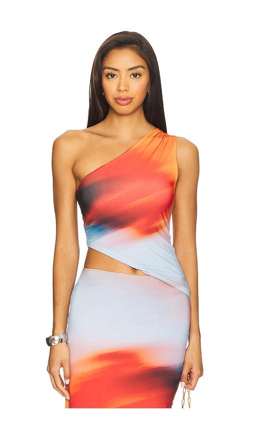 feners besos top in orange.