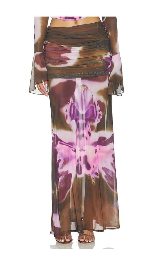 feners susurro skirt in brown,purple.