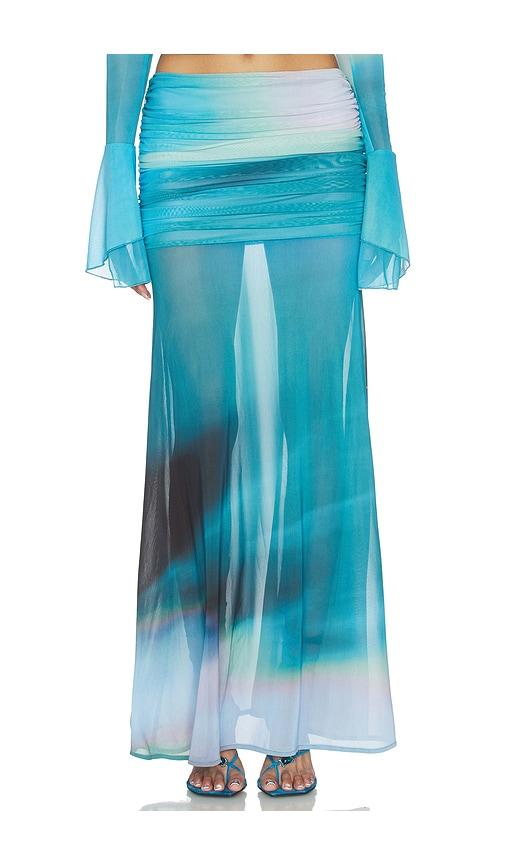 feners susurro skirt in teal.