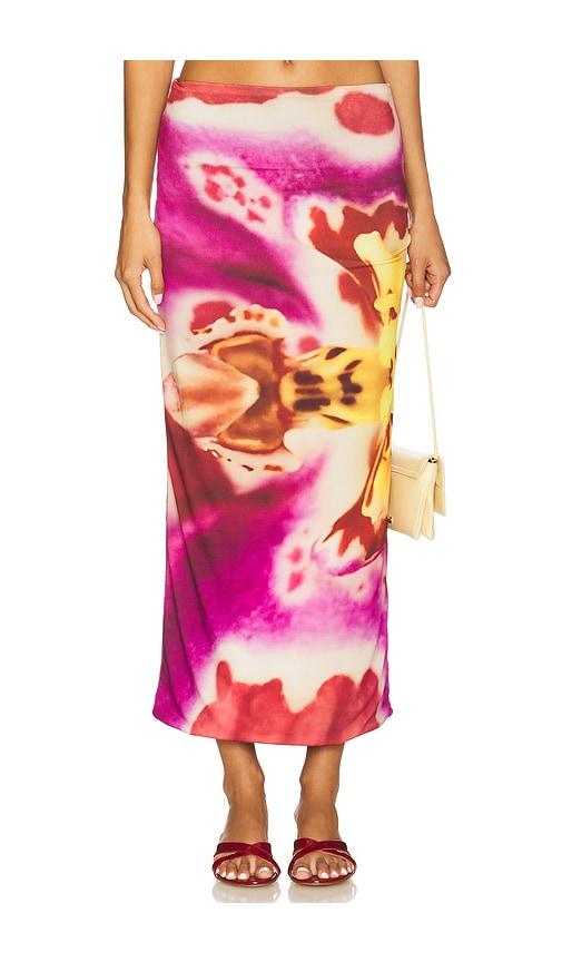 feners tu x mi skirt in fuchsia.