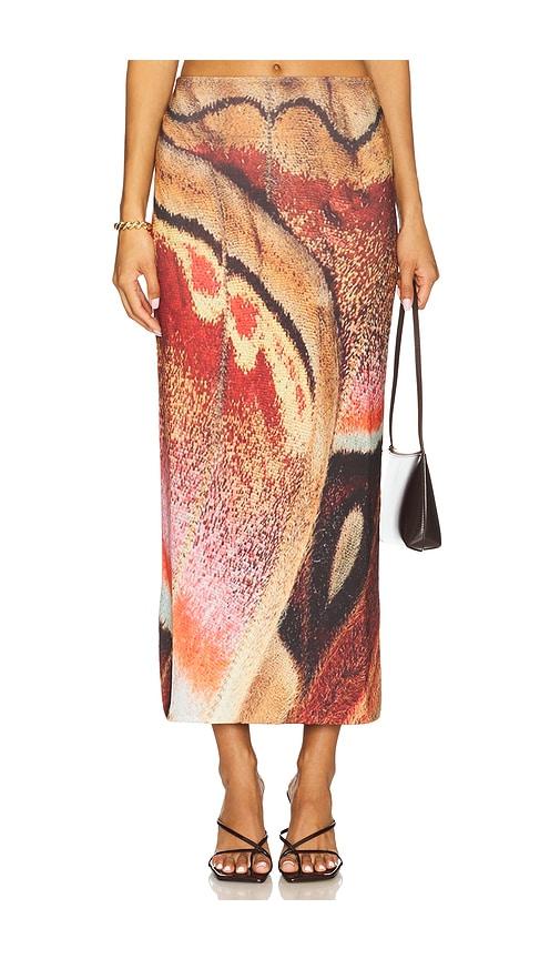 feners tu x mi skirt in orange.
