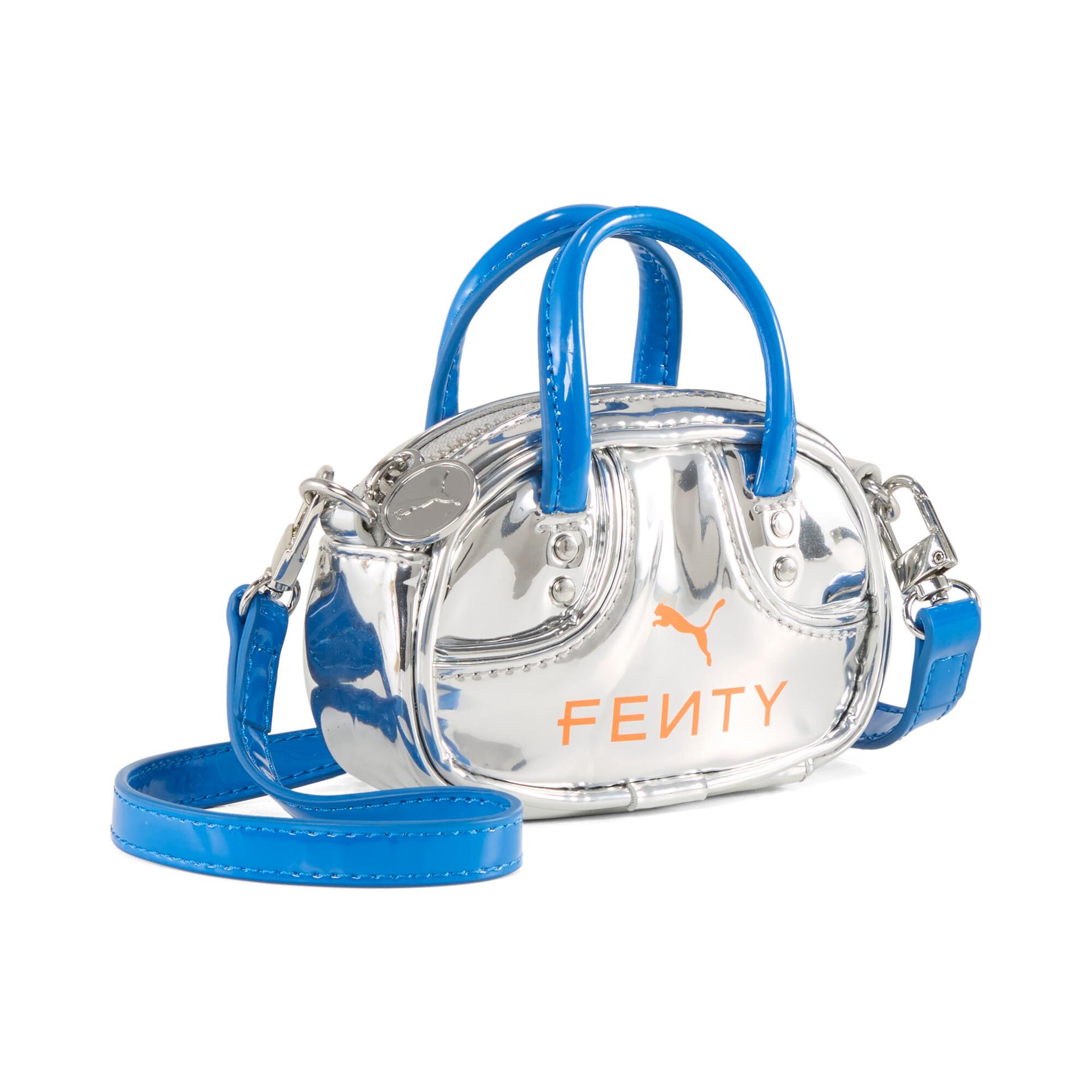 fenty x puma pocket grip bag in metallic