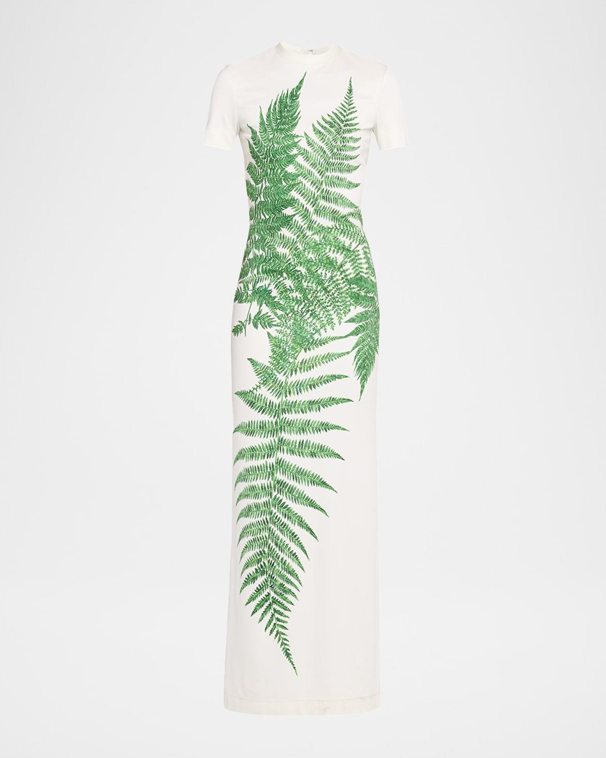 fern printed jersey day dress
