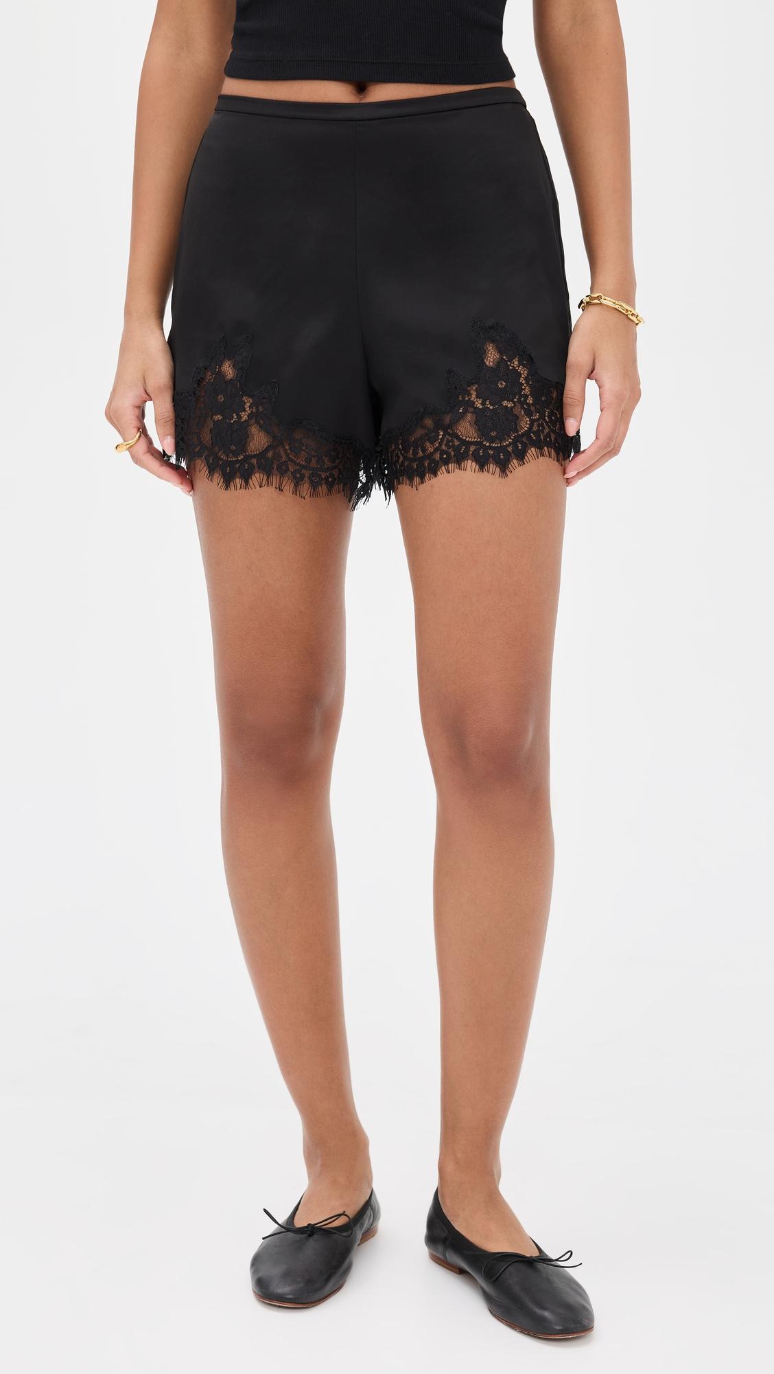 fern satin shorts