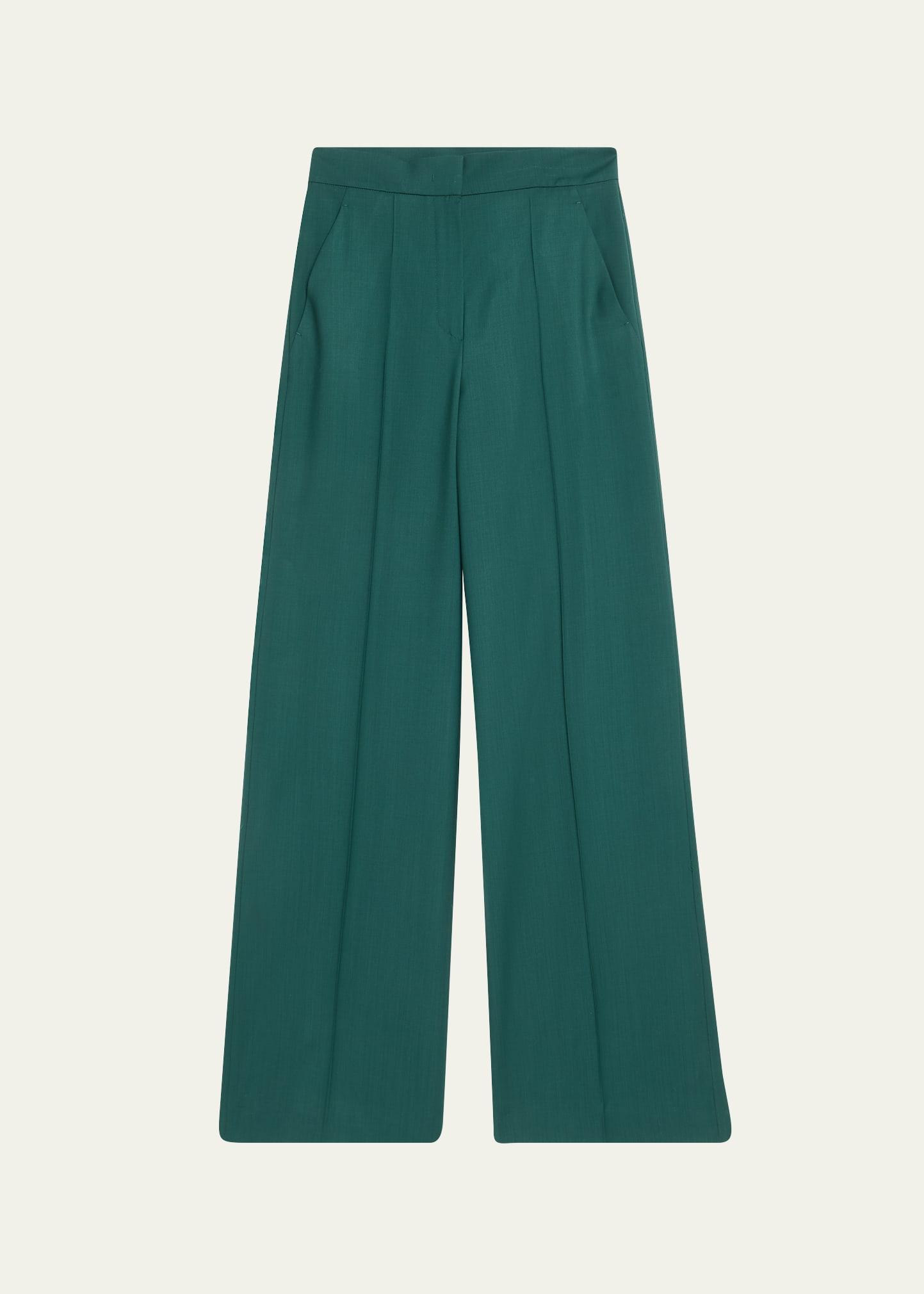 fernet wide leg wool cashmere trousers