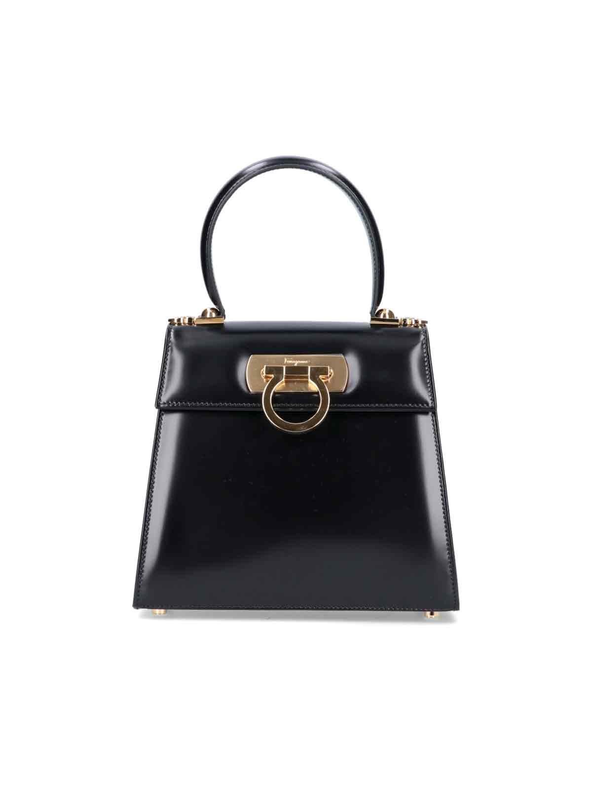 ferragamo 'gancini' top handle bag