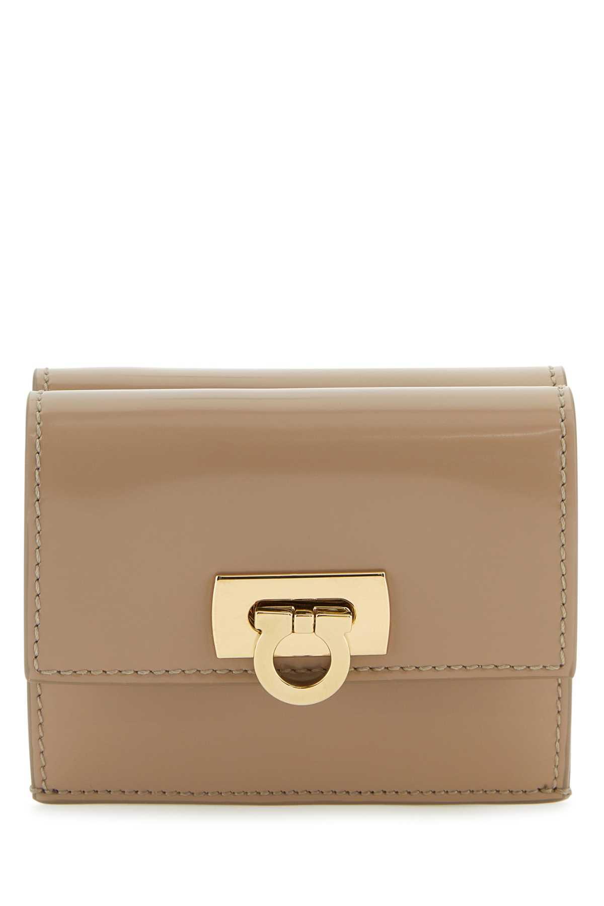 ferragamo beige leather wallet