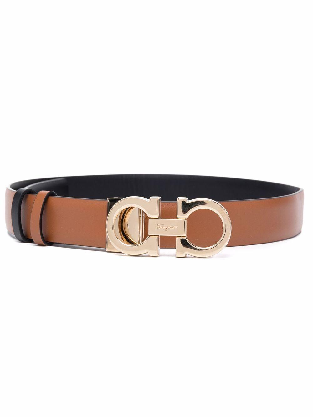 ferragamo belt with reversible gancini buckle