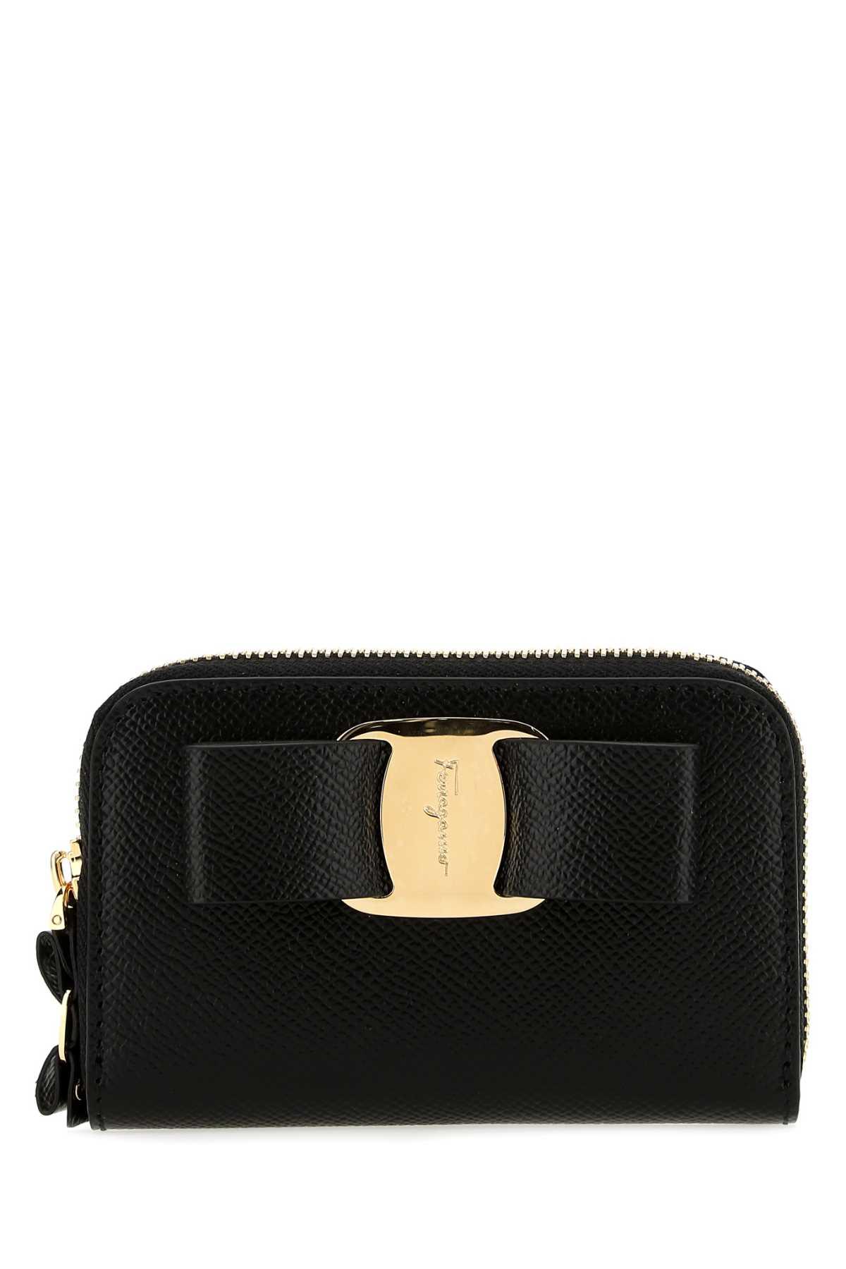 ferragamo black leather wallet