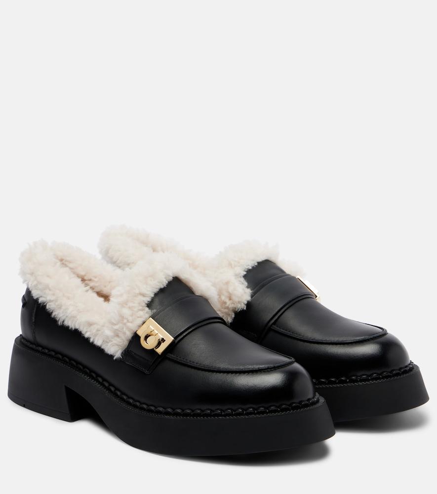 ferragamo caminia shearling