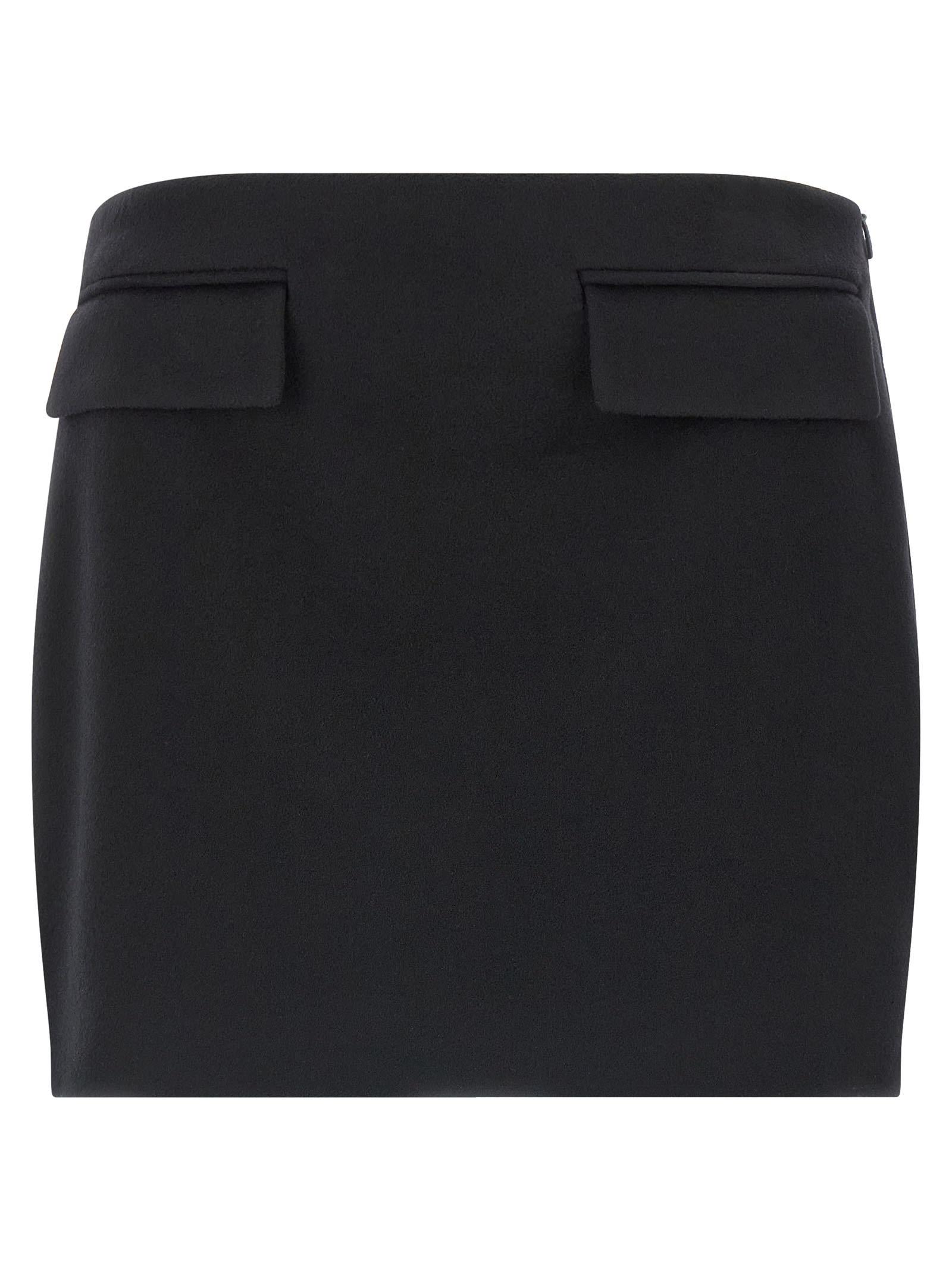 ferragamo cashmere wool skirt