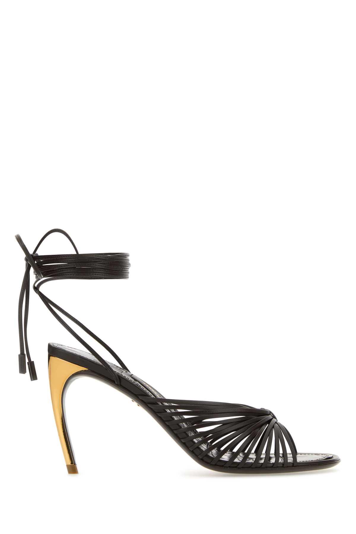 ferragamo dark brown leather atena sandals