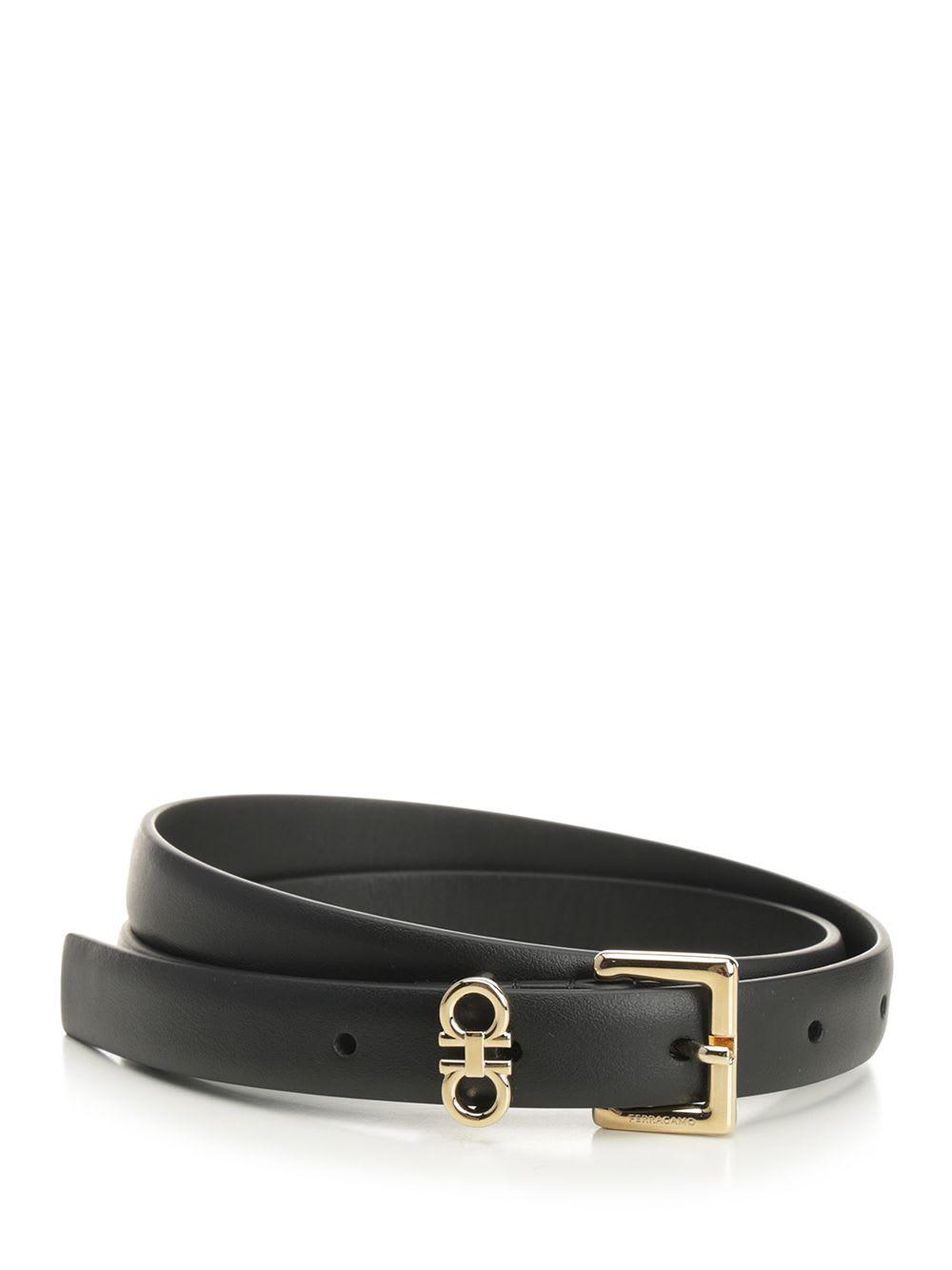 ferragamo double gancini fixed belt