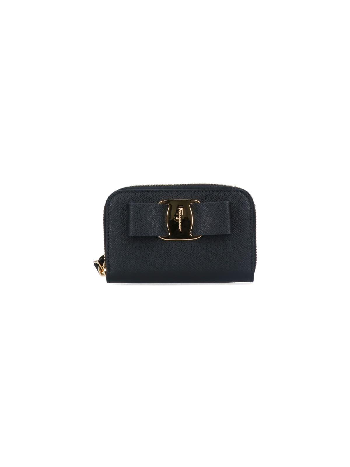ferragamo fiocco vara business card holder