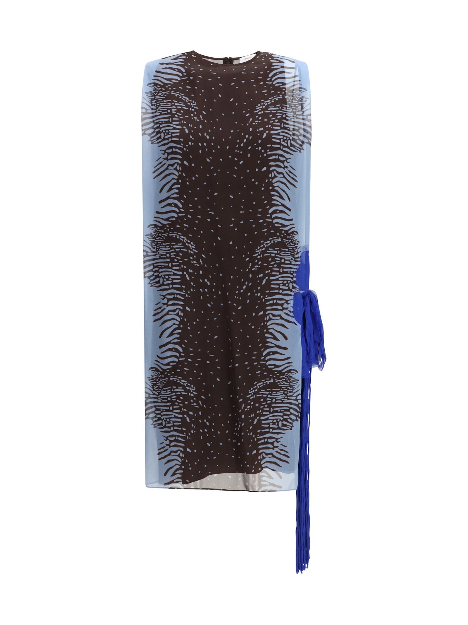 ferragamo flower-detail dress