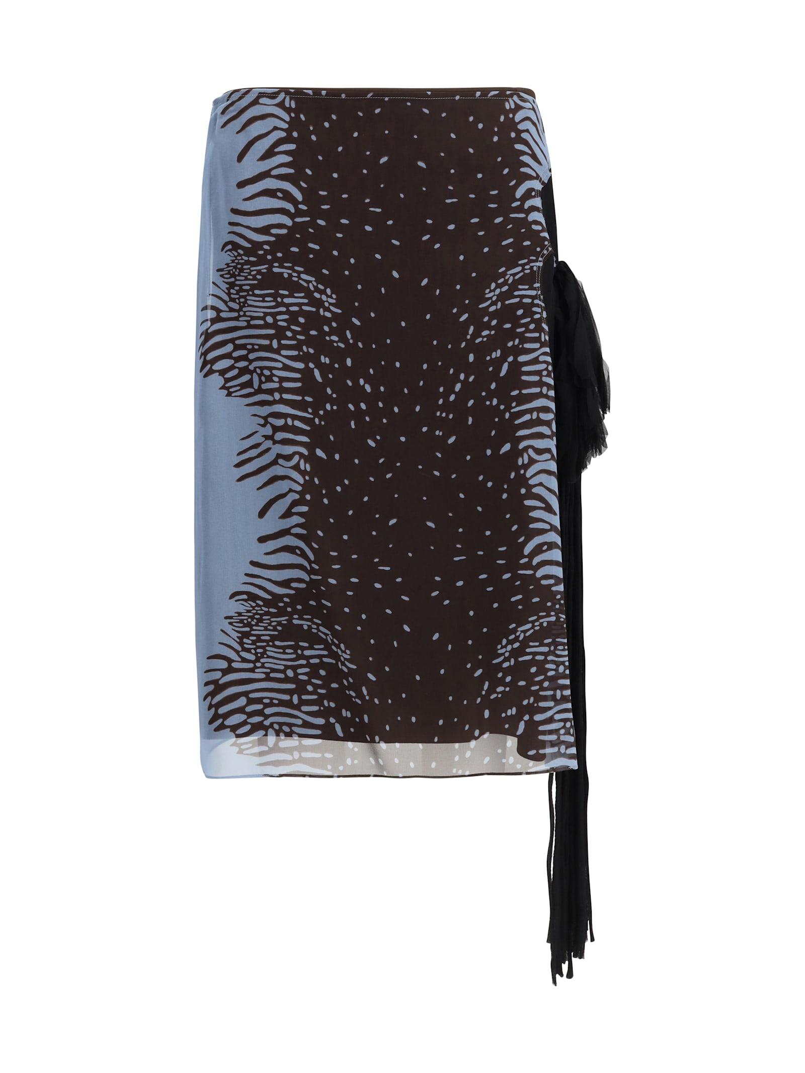 ferragamo flower skirt