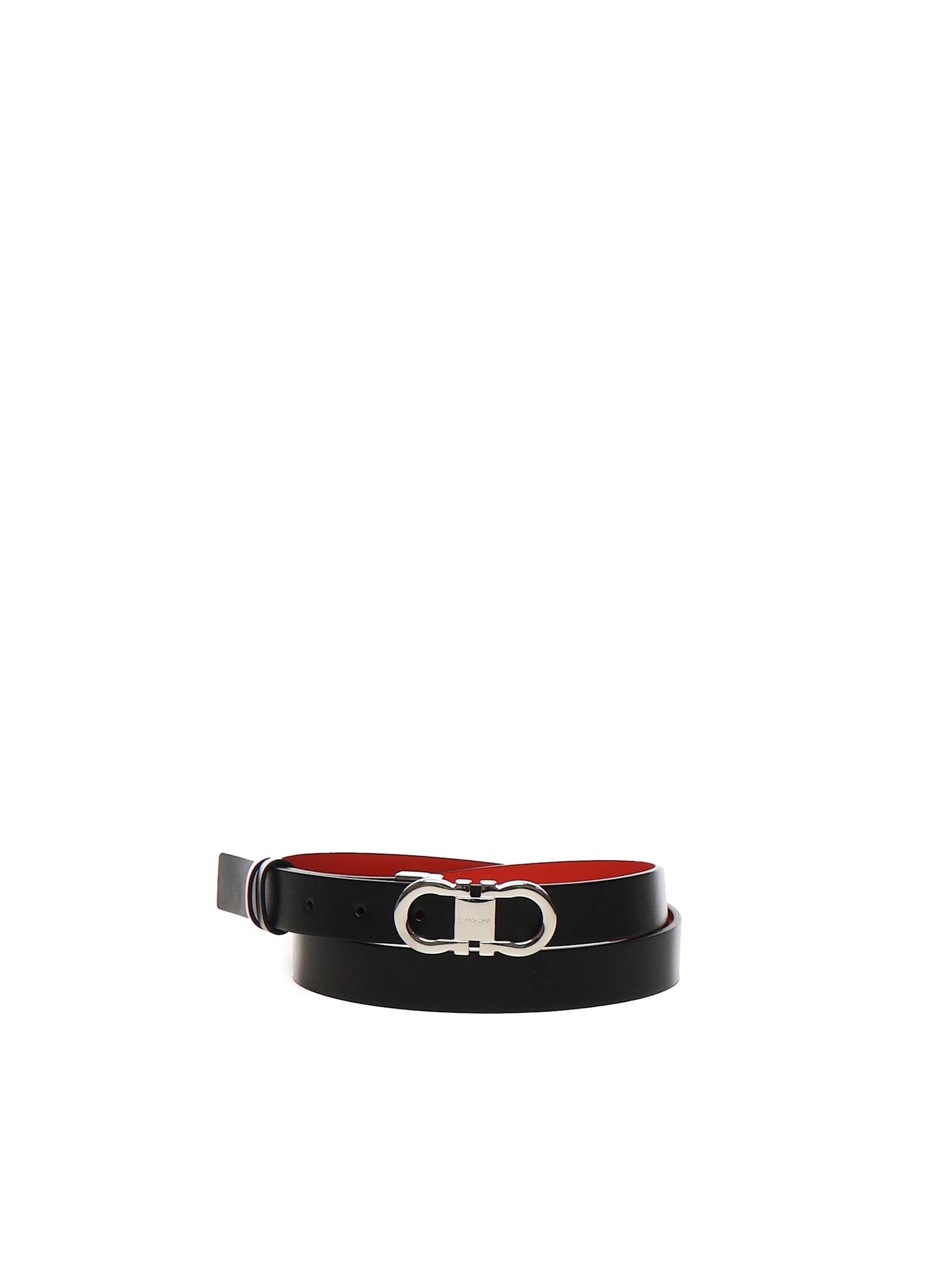 ferragamo gancini adjustable and reversible belt