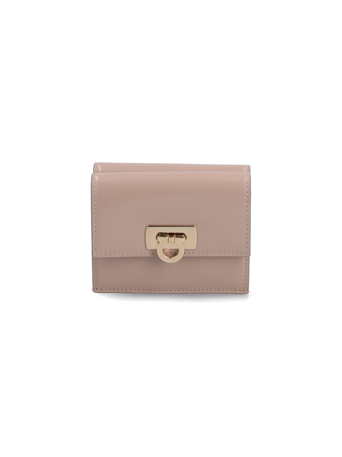 ferragamo gancini compact wallet