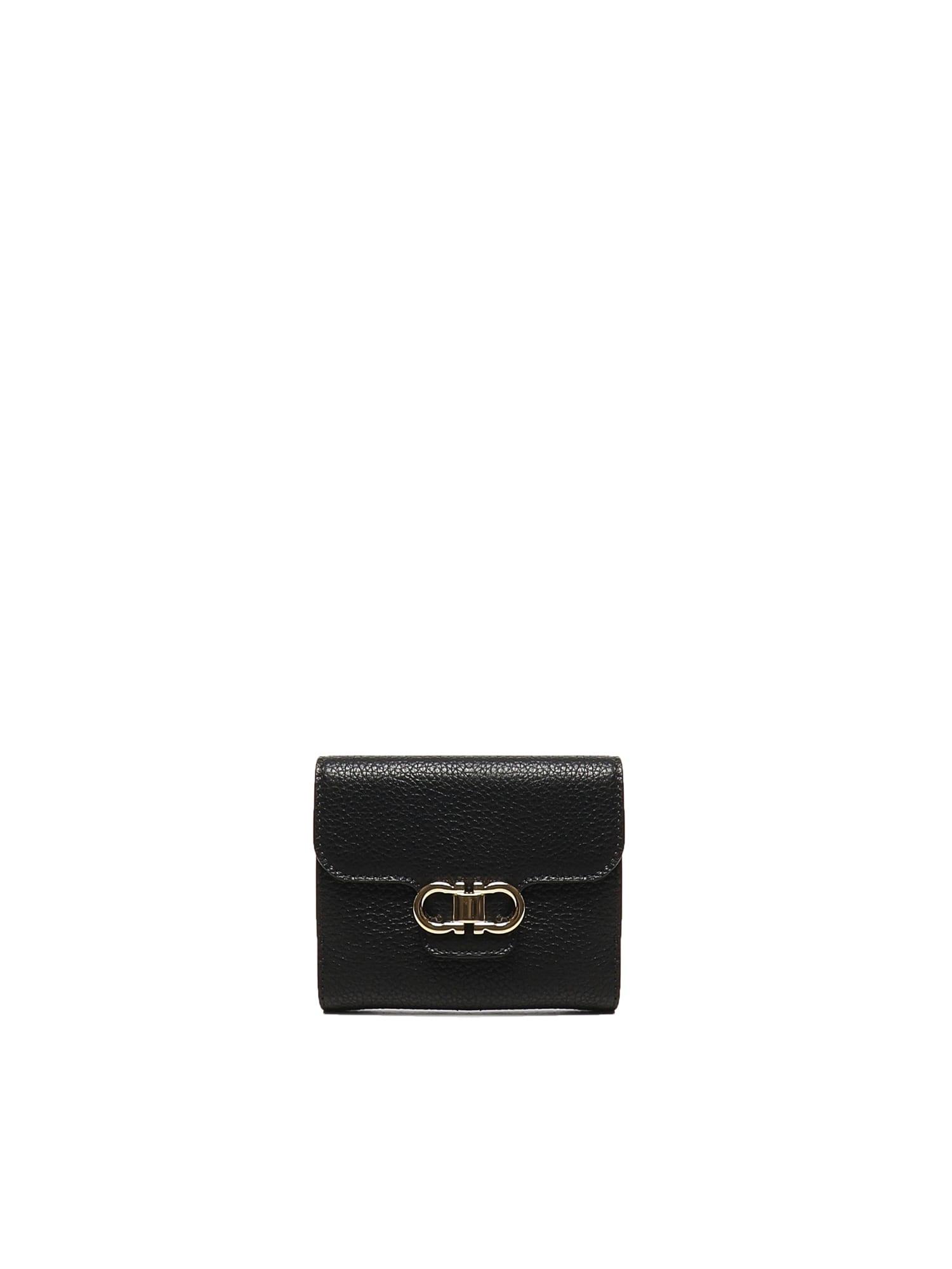 ferragamo gancini compact wallet