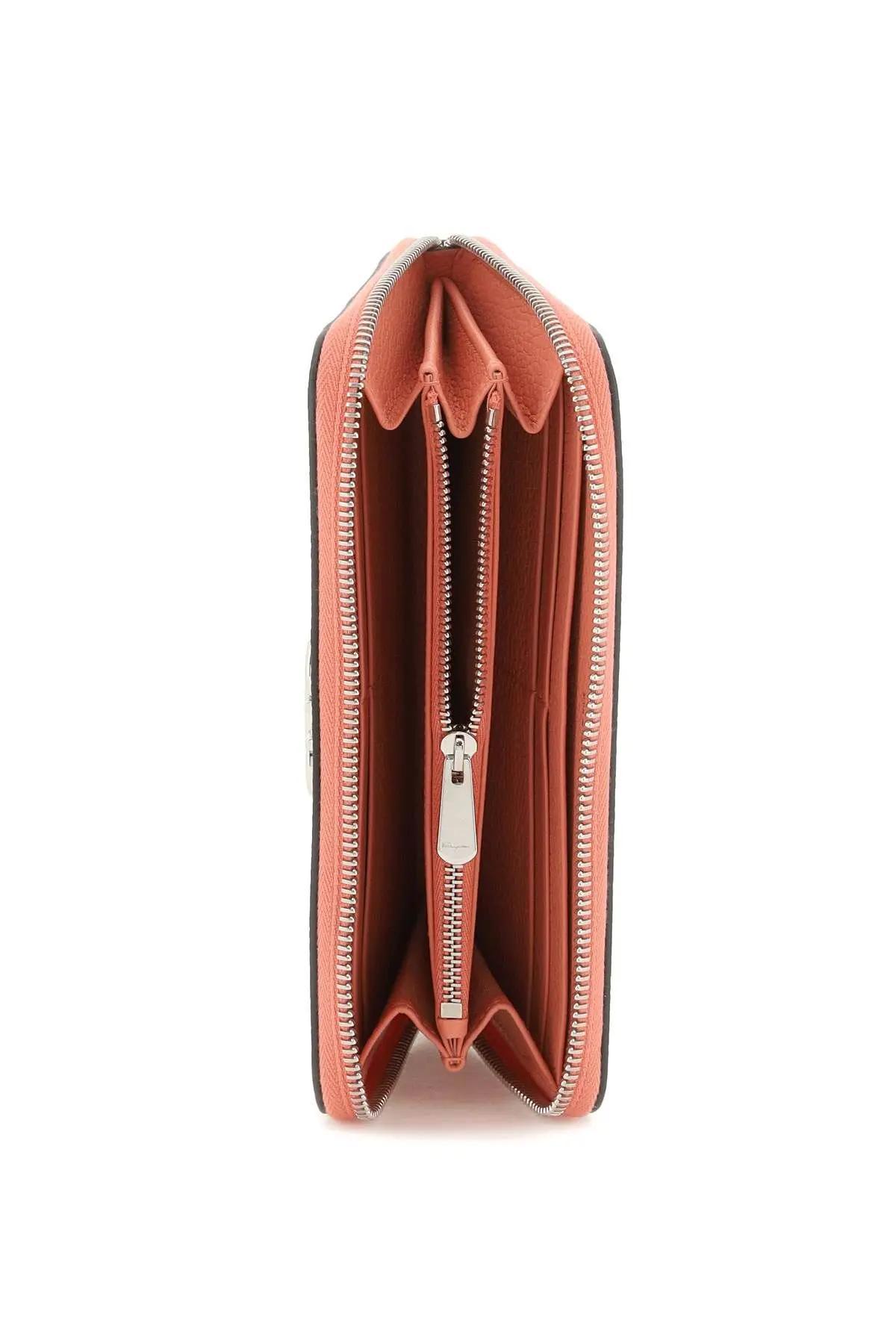 ferragamo gancini continental wallet