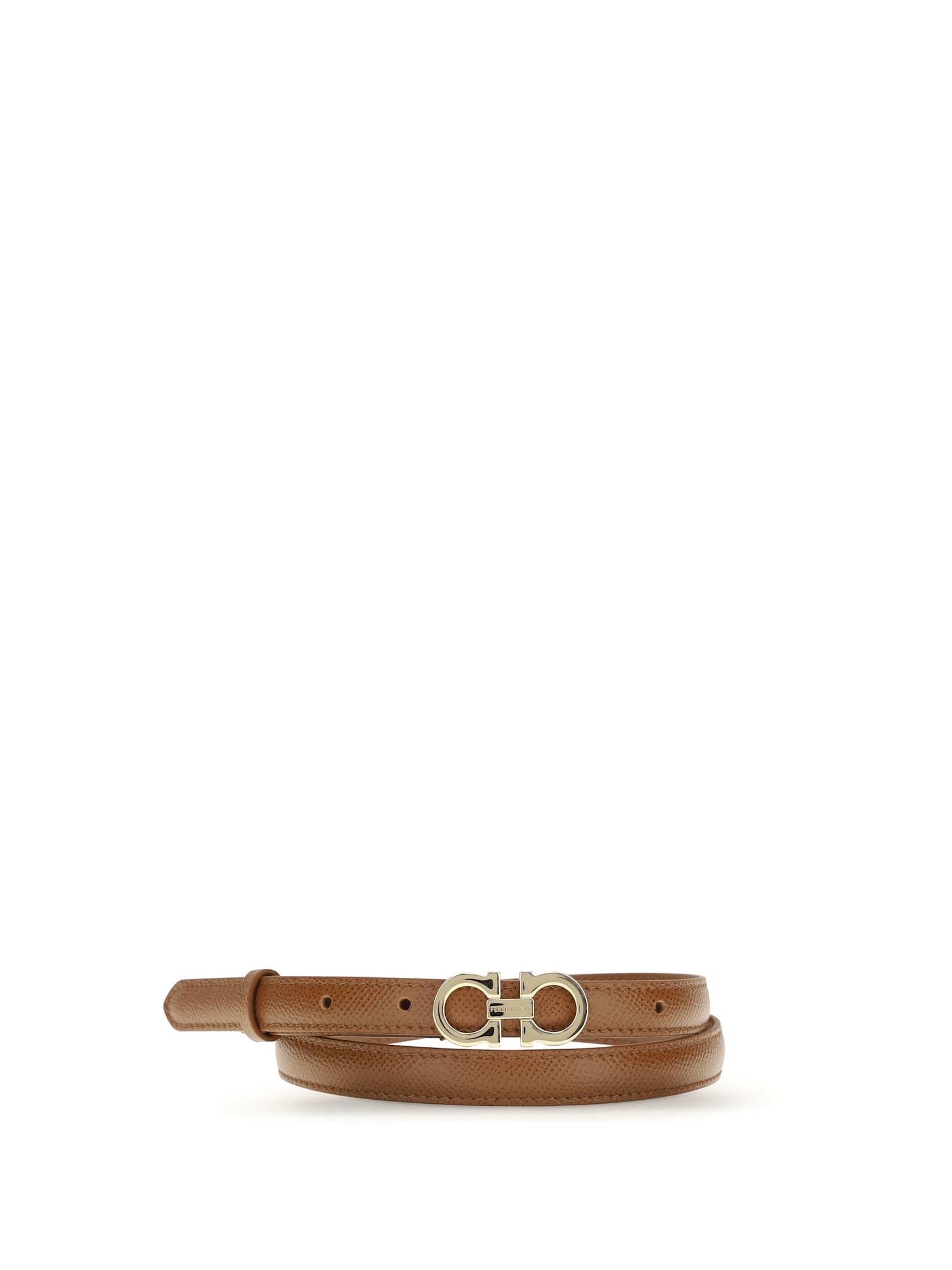 ferragamo gancini leather belt