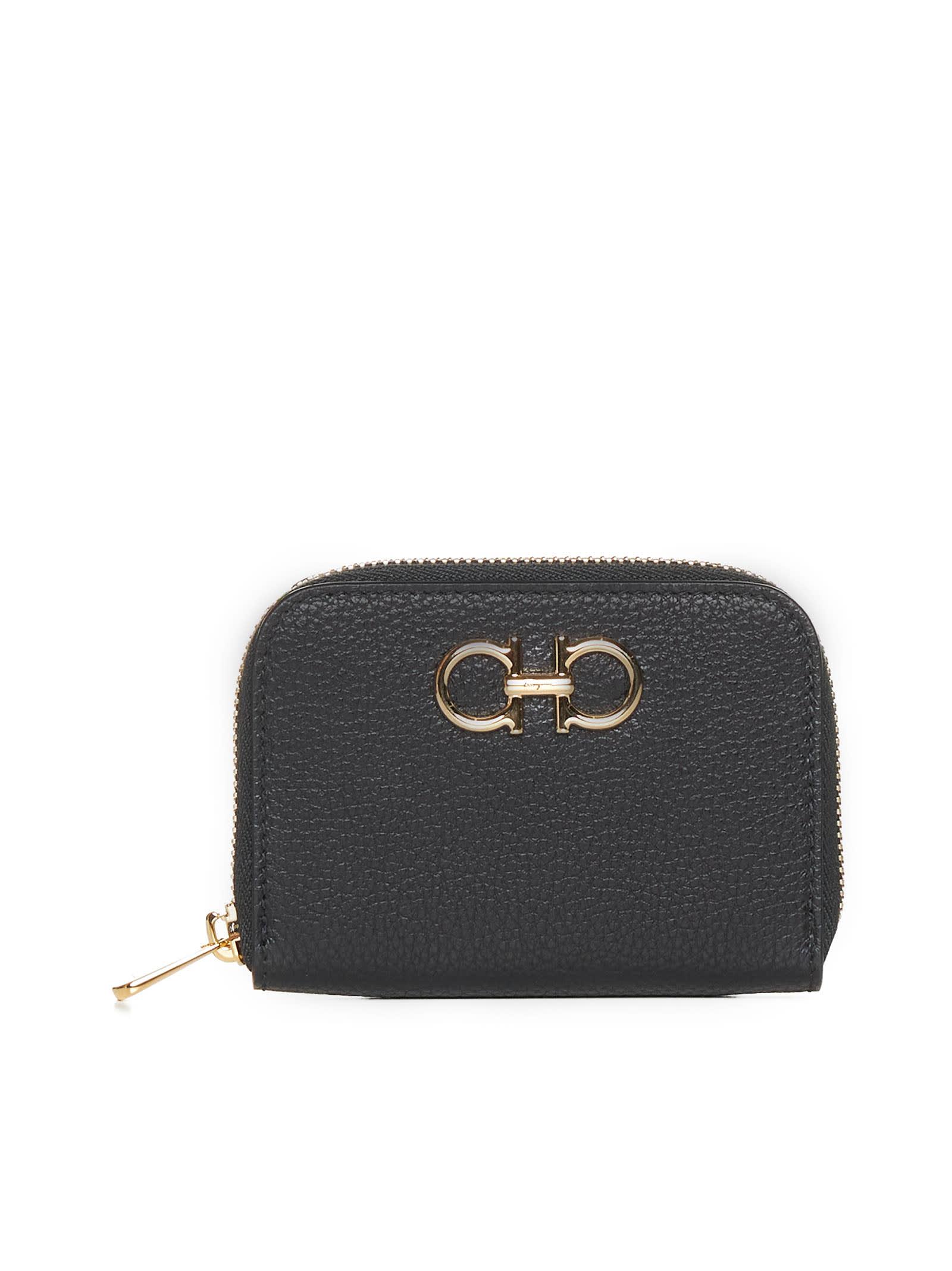 ferragamo gancini leather coin purse