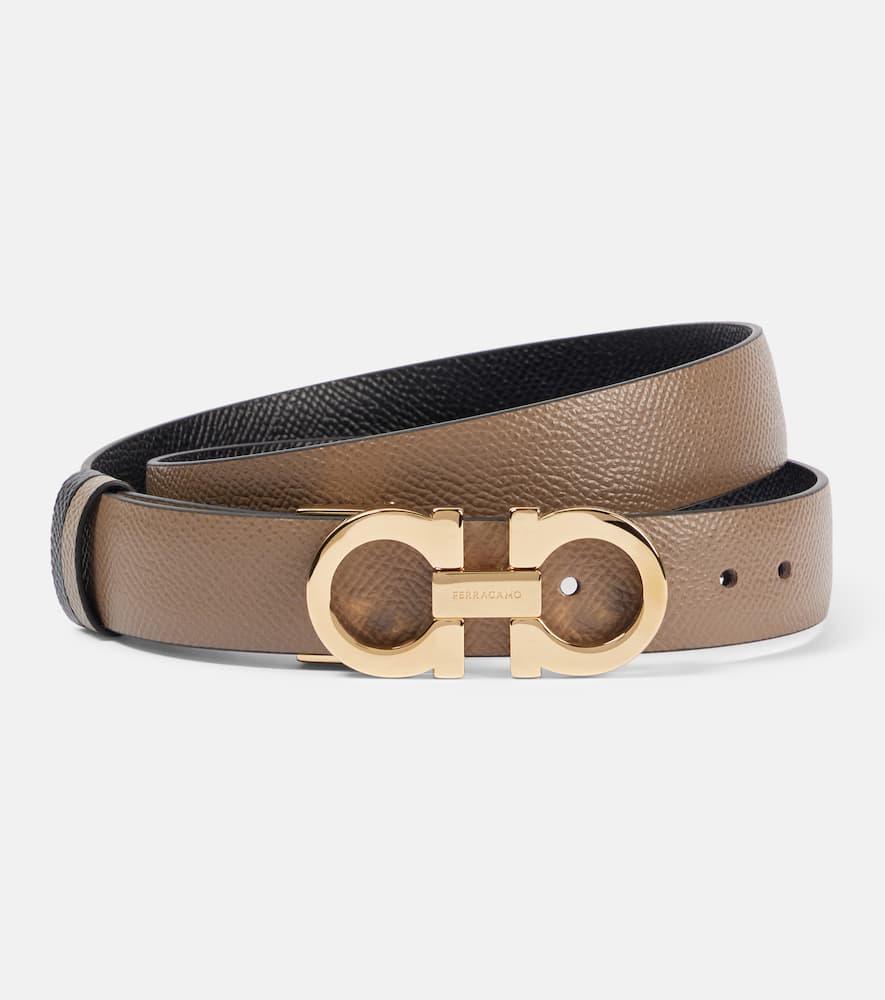ferragamo gancini reversible leather belt