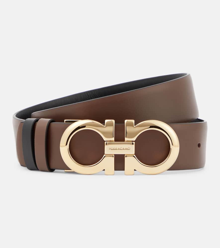 ferragamo gancini reversible leather belt