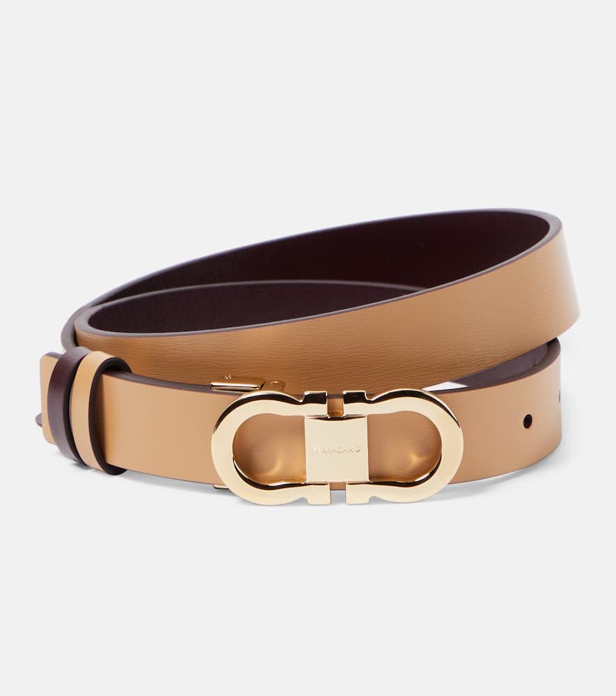 ferragamo gancini reversible leather belt