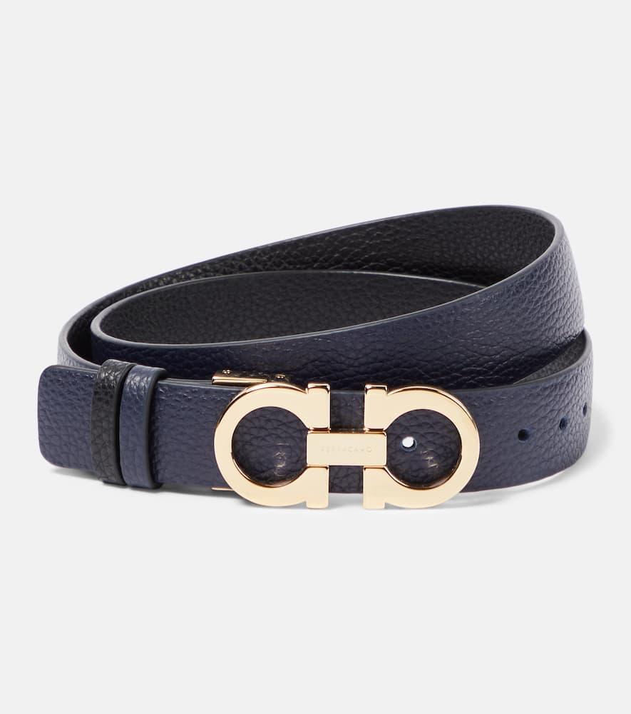 ferragamo gancini reversible leather belt