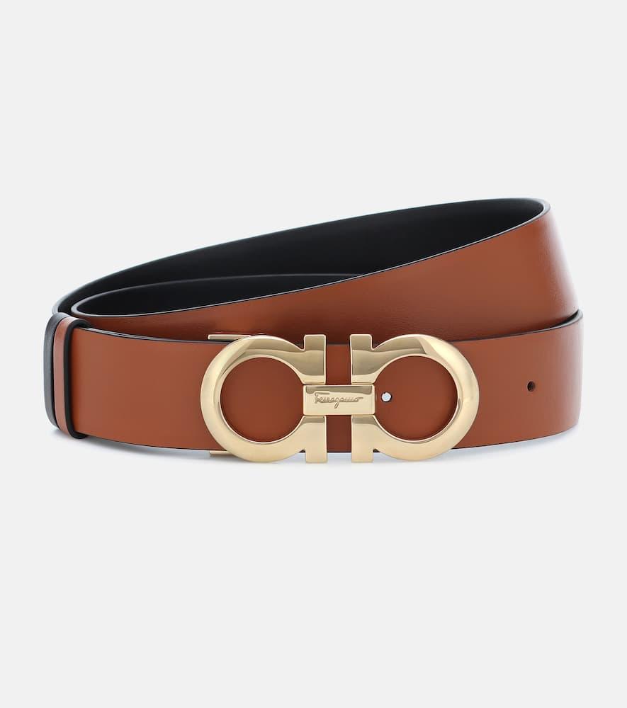ferragamo gancini reversible leather belt