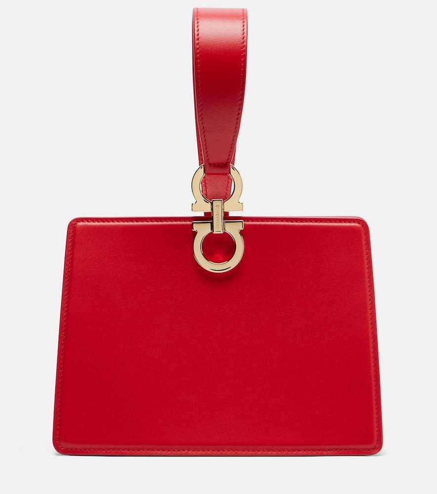 ferragamo gancio mini leather top