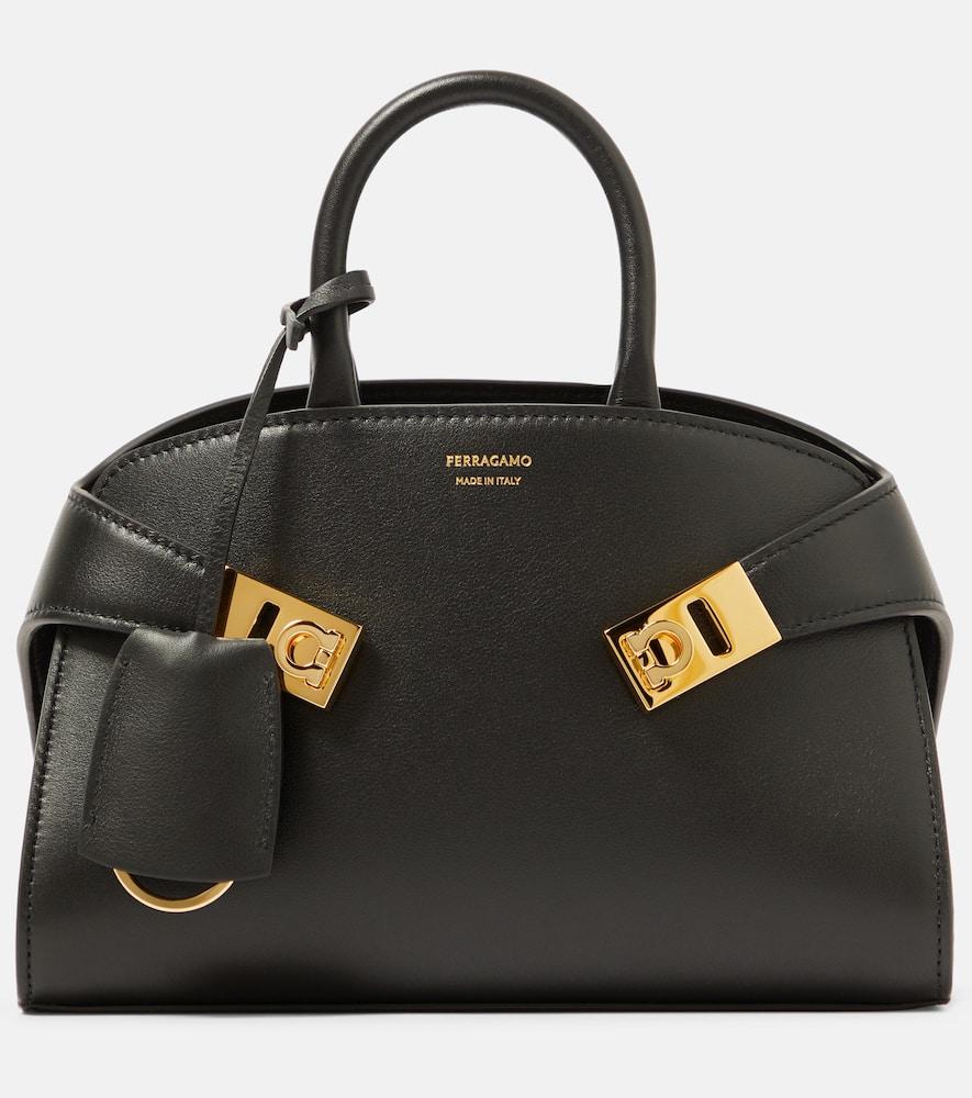 ferragamo hug mini leather tote bag
