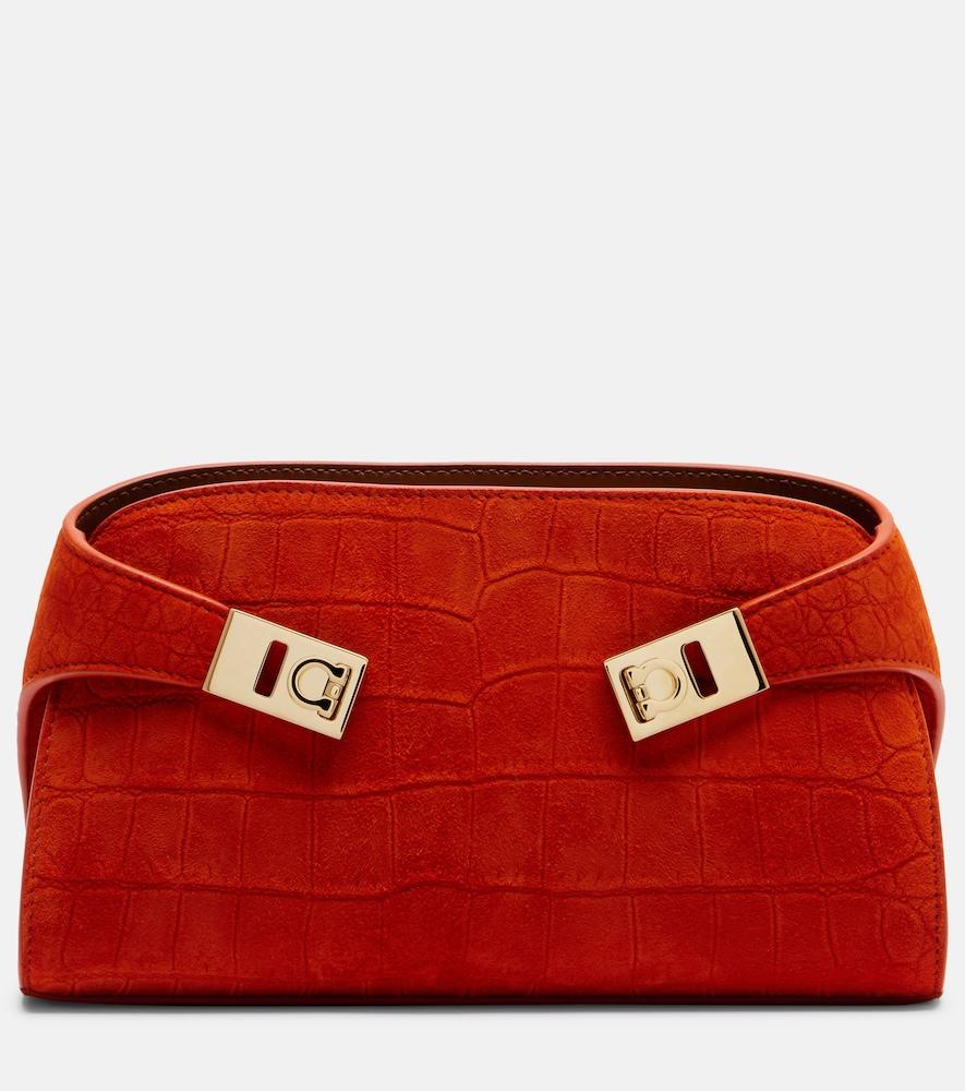 ferragamo hug mini suede crossbody bag