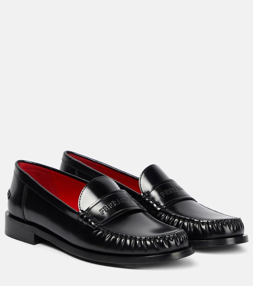 ferragamo irina leather loafers