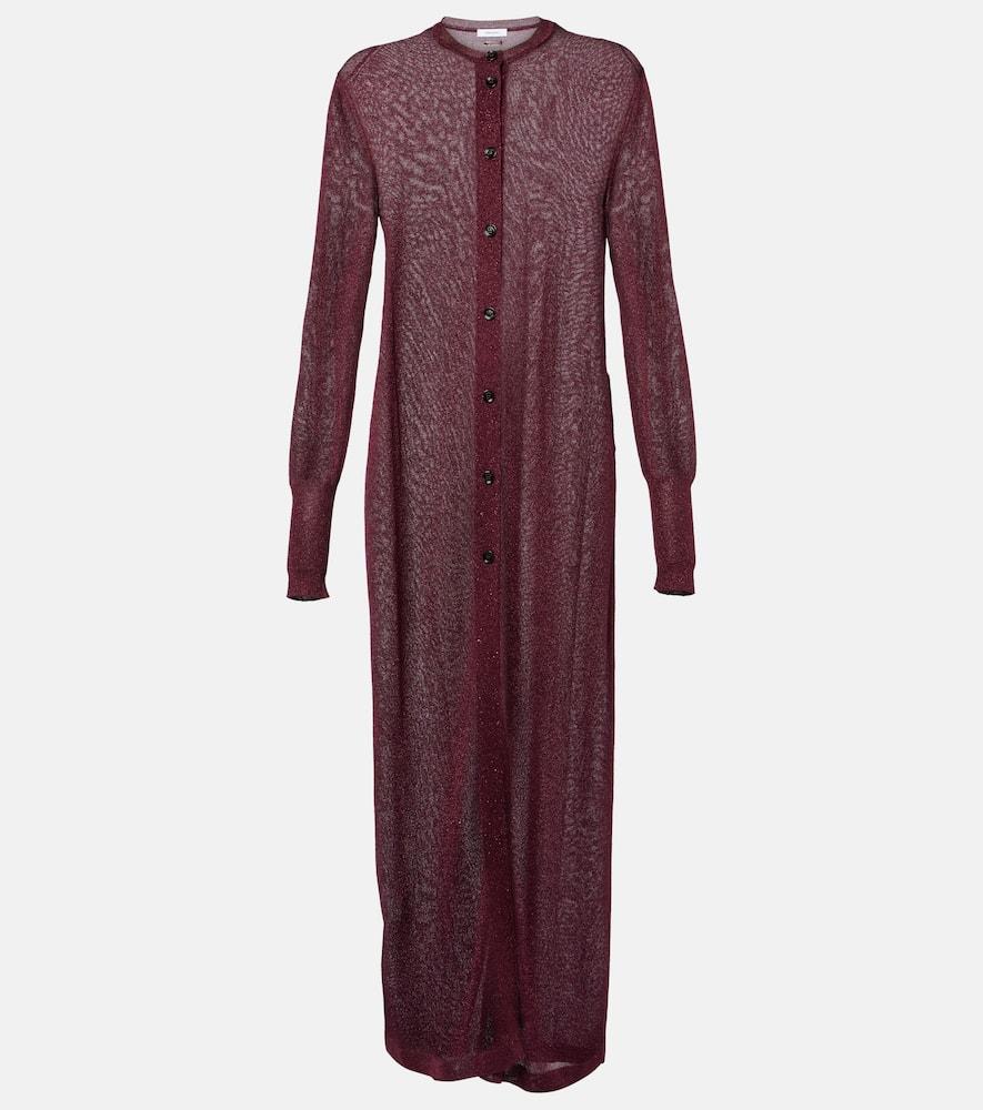 ferragamo lamé cardigan