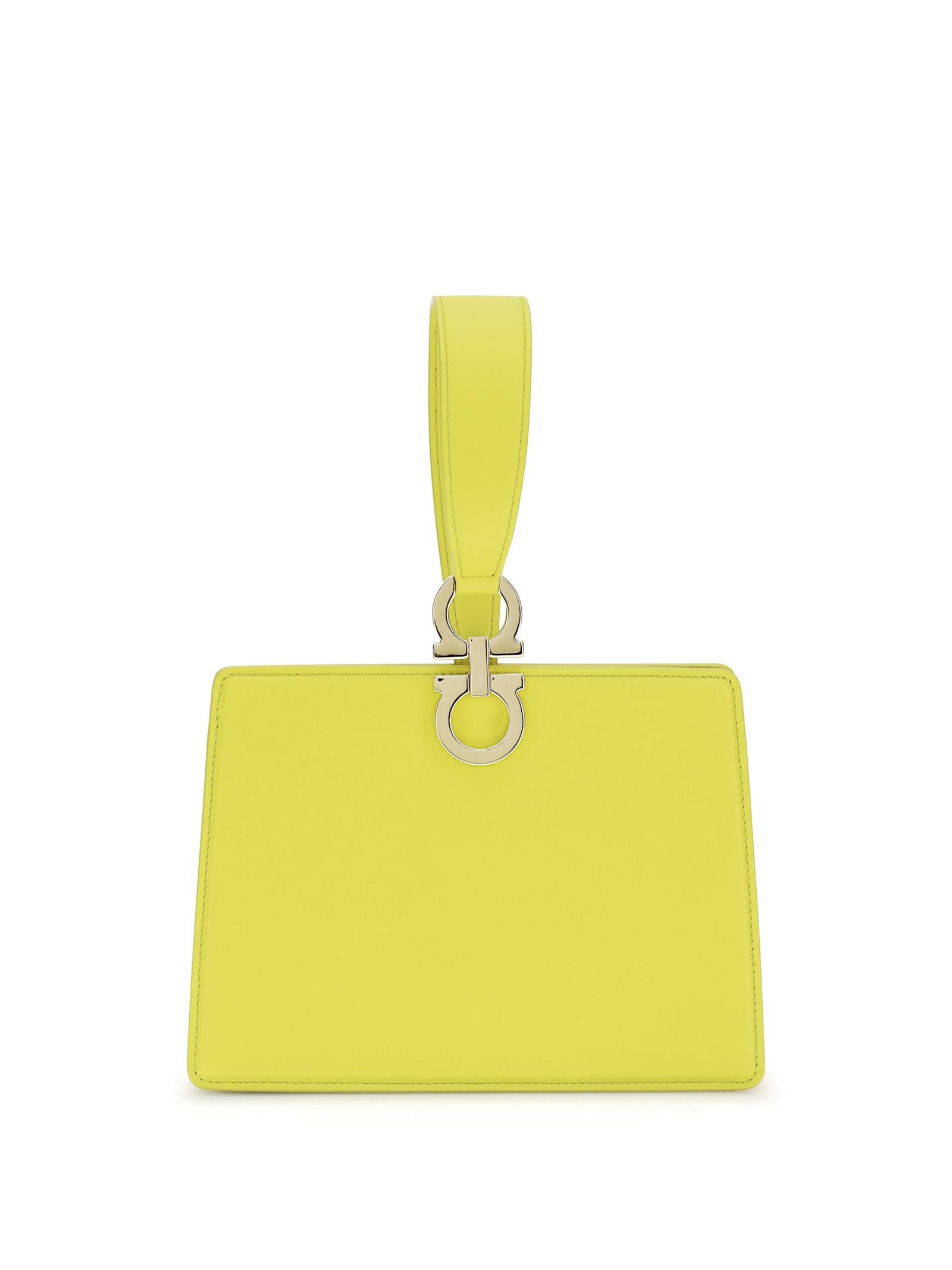 ferragamo leather clutch