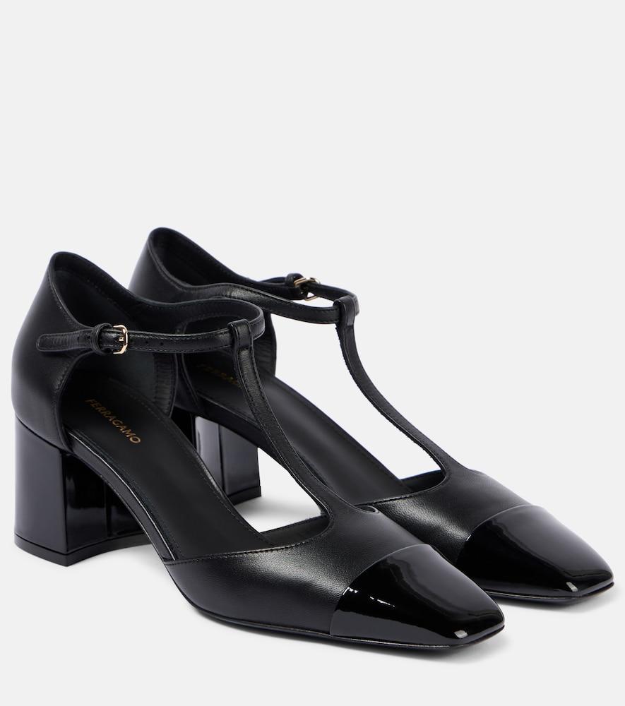 ferragamo marilu 60 leather pumps