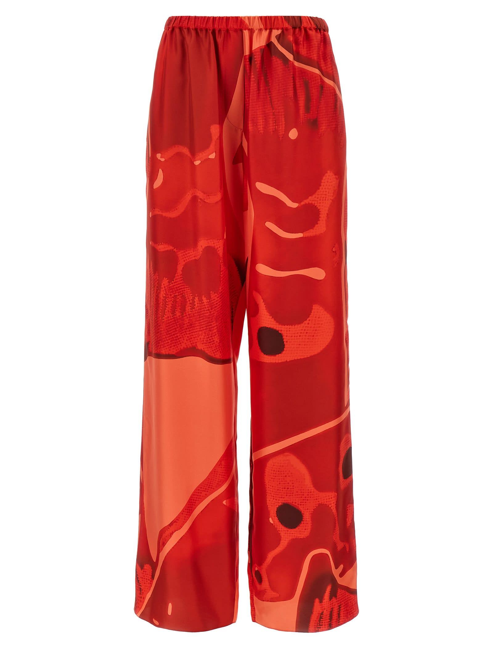 ferragamo palazzo silk pants