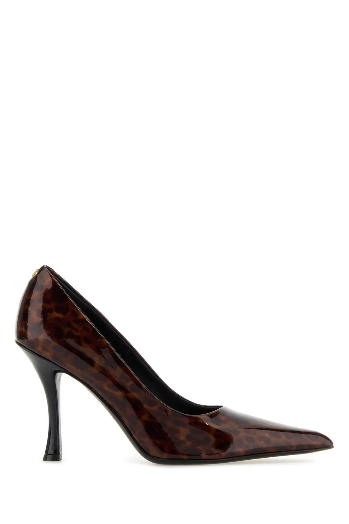 ferragamo printed leather elydea pumps